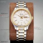 Perfect Replica Rolex Day Date II White Face 2-Tone Oyster Band 41mm Watch